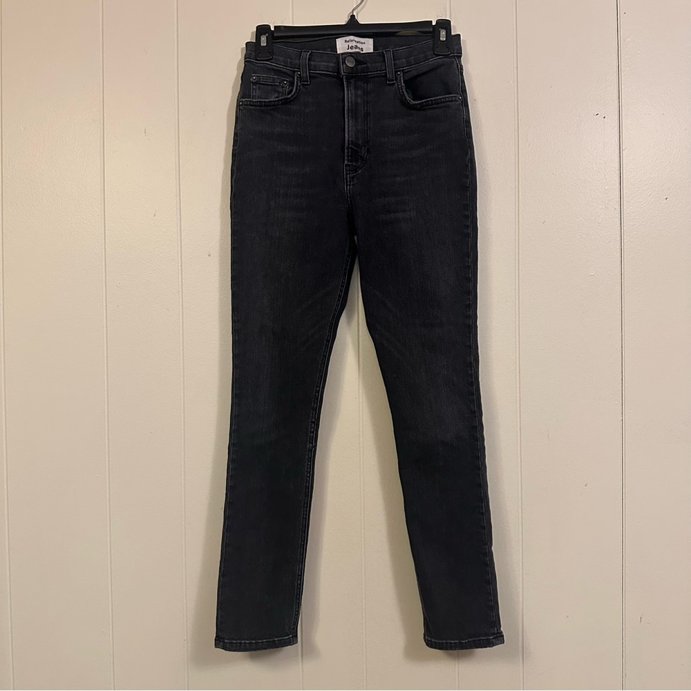 Reformation High-Rise Black Skinny ankle Jeans 26
